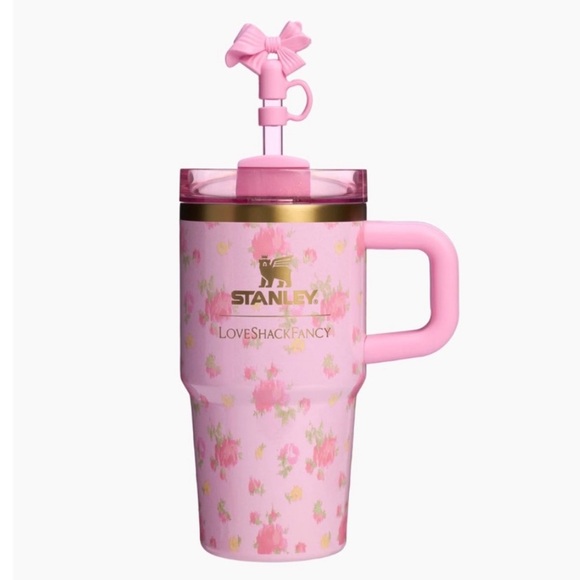 STANLEY 1913 X LOVESHACKFANCY QUENCHER FLOWSTATE™ TUMBLER WITH HANDLE 20 OZ - Picture 4 of 11
